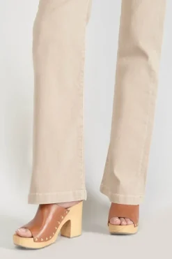 Le Temps des Cerises Sormiou Flare Jeans Beige Sable Desert Cheap
