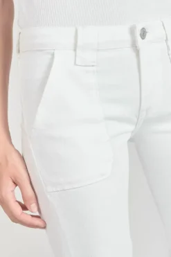 Le Temps des Cerises Sormiou Flare Jeans Blanc White Shop