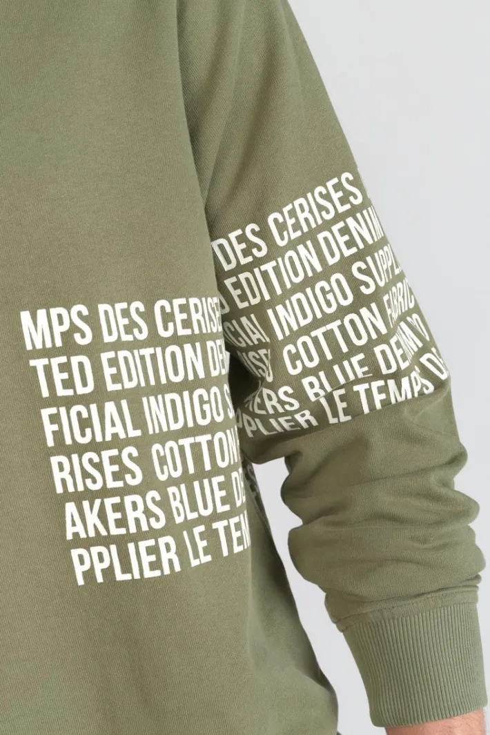 Le Temps des Cerises Sweat Riol Kaki Leaf Outlet