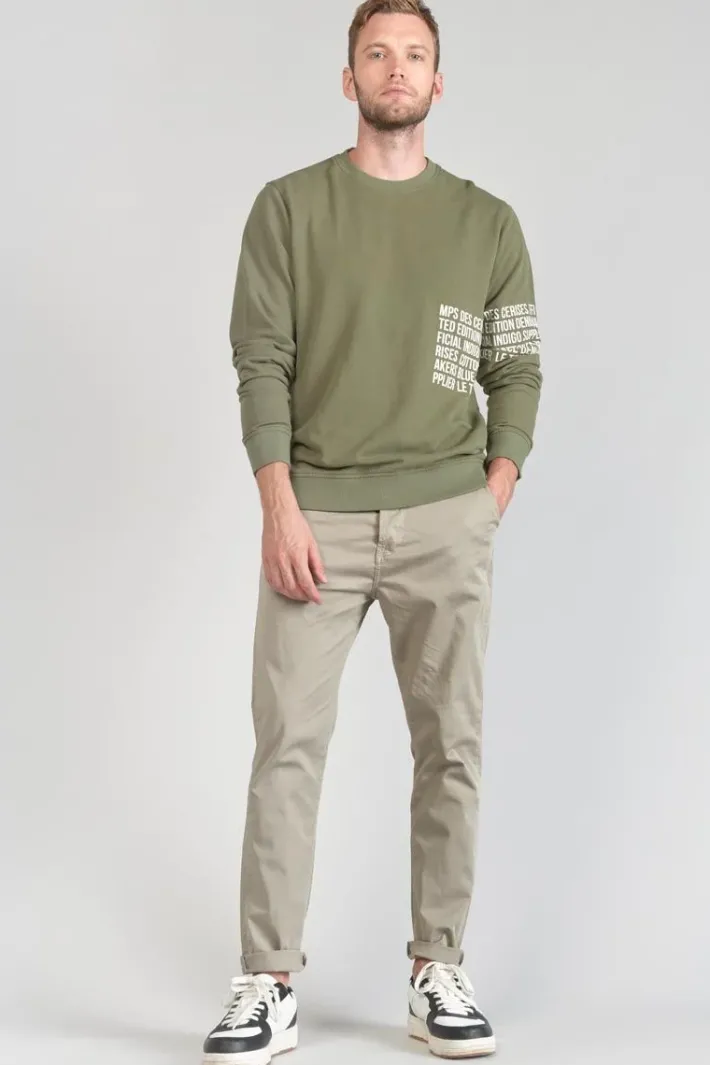 Le Temps des Cerises Sweat Riol Kaki Leaf Outlet