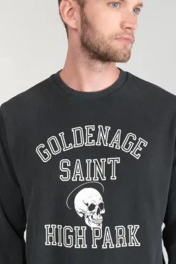Le Temps des Cerises Sweat Tubur Noir Delave Black New