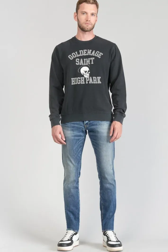 Le Temps des Cerises Sweat Tubur Noir Delave Black New