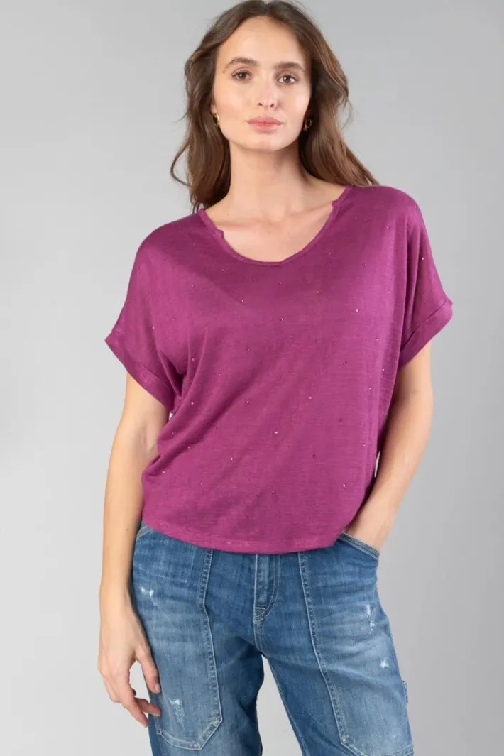 Le Temps des Cerises Top Bibou Framboise Berry Store