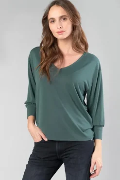 Le Temps des Cerises Top Jessie Vert Bouteille Green Bottle Flash Sale
