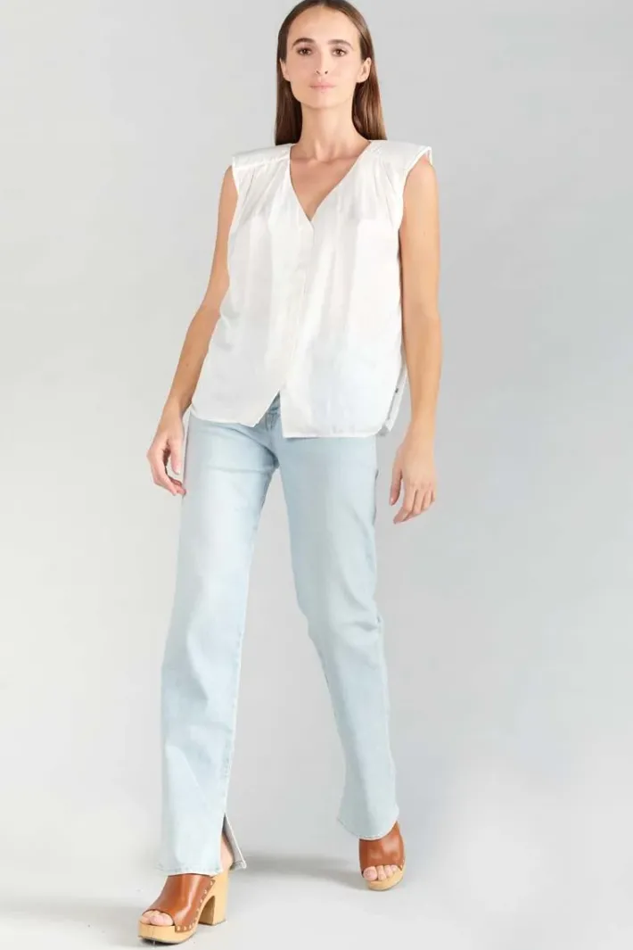 Le Temps des Cerises Top Missou En Jacquard Creme Ice Cream Sale