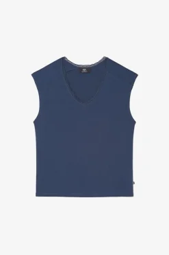 Le Temps des Cerises Top Nate Bleu Nuit Midnight Store