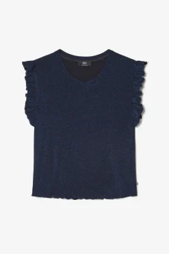 Le Temps des Cerises Top Nea Bleu Nuit Irise Midnight Hot