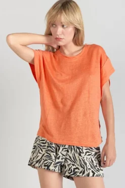 Le Temps des Cerises Top Overs Orange Corail Coral Rose Outlet