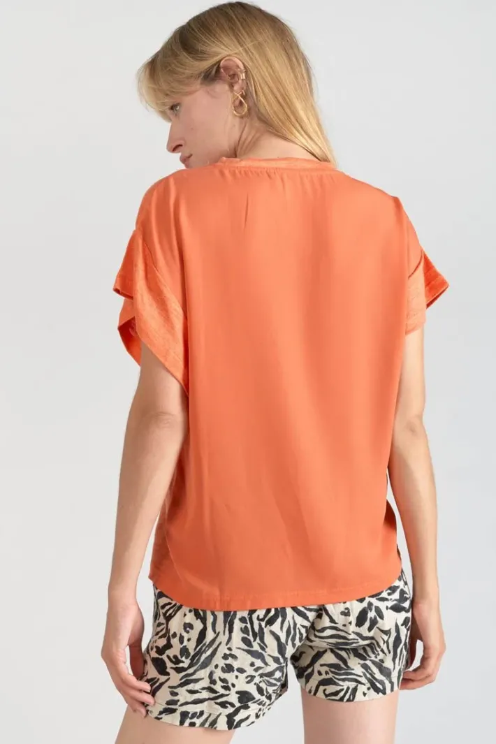 Le Temps des Cerises Top Overs Orange Corail Coral Rose Outlet