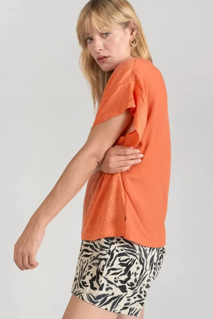 Le Temps des Cerises Top Overs Orange Corail Coral Rose Outlet