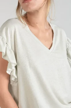 Le Temps des Cerises Top Ryls Blanc Irise White Best