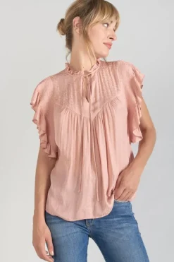 Le Temps des Cerises Top Theron Rose Saumon Coral Rose New
