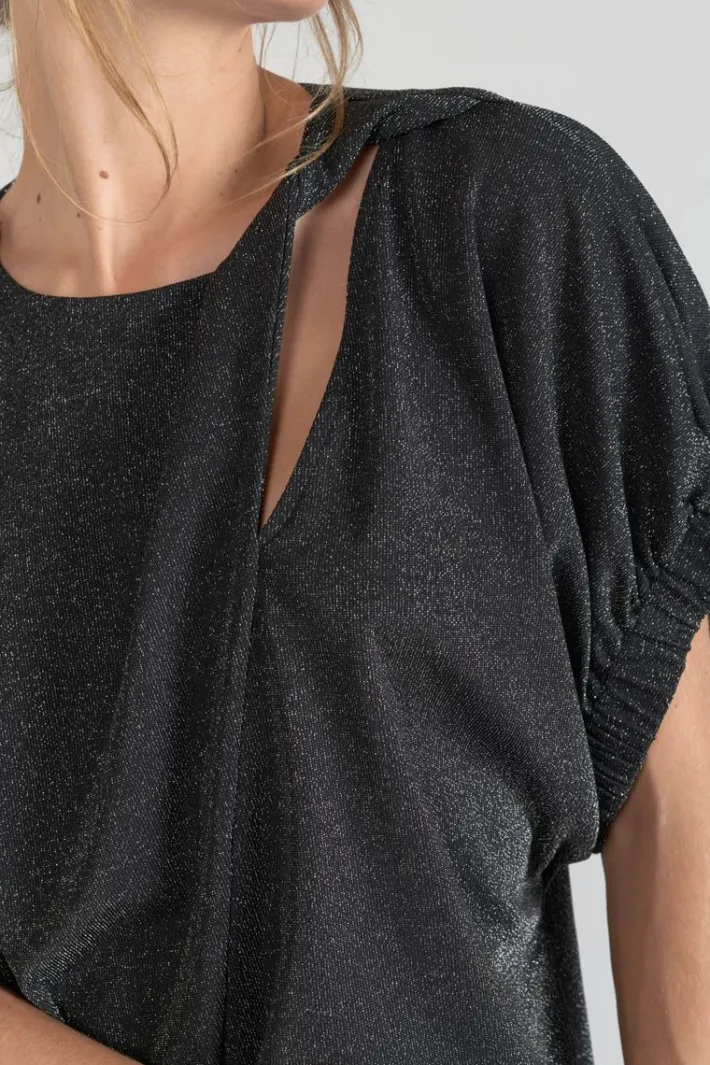 Le Temps des Cerises Top Winslet Noir Irise Black Discount
