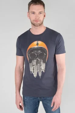 Le Temps des Cerises T-Shirt Backi Bleu Nuit Imprime Galaxy Outlet