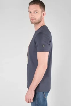 Le Temps des Cerises T-Shirt Backi Bleu Nuit Imprime Galaxy Outlet