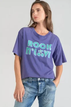 Le Temps des Cerises T-Shirt Cassio Violet Aqua Fashion