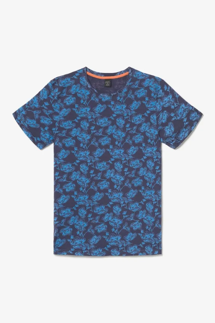 Le Temps des Cerises T-Shirt Conit A Motif Feuilles Peacoat Online