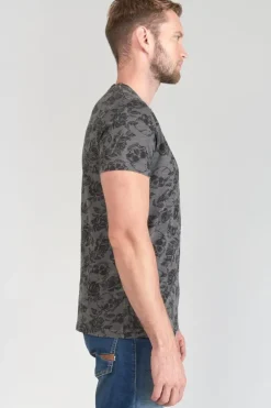 Le Temps des Cerises T-Shirt Facto Gris Et Noir Carbone Flash Sale