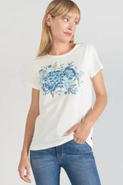 Le Temps des Cerises T-Shirt Frankie Creme Imprime Ice Cream Sale