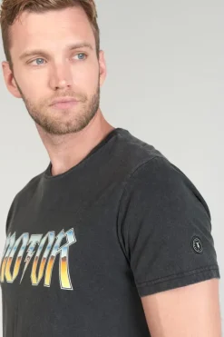 Le Temps des Cerises T-Shirt Gabrent Gris Delave Imprime Outlet
