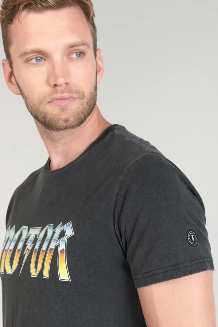 Le Temps des Cerises T-Shirt Gabrent Gris Delave Imprime Outlet