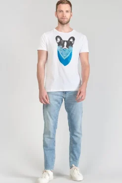 Le Temps des Cerises T-Shirt Gan Blanc Imprime White Shop