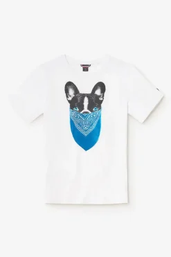 Le Temps des Cerises T-Shirt Gan Blanc Imprime White Shop
