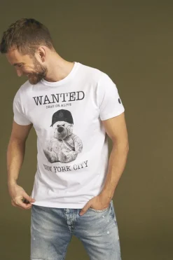 Le Temps des Cerises T-Shirt Gaspa Blanc Imprime White Discount