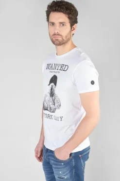 Le Temps des Cerises T-Shirt Gaspa Blanc Imprime White Discount