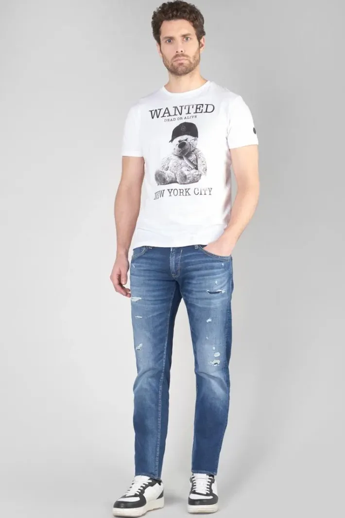 Le Temps des Cerises T-Shirt Gaspa Blanc Imprime White Discount