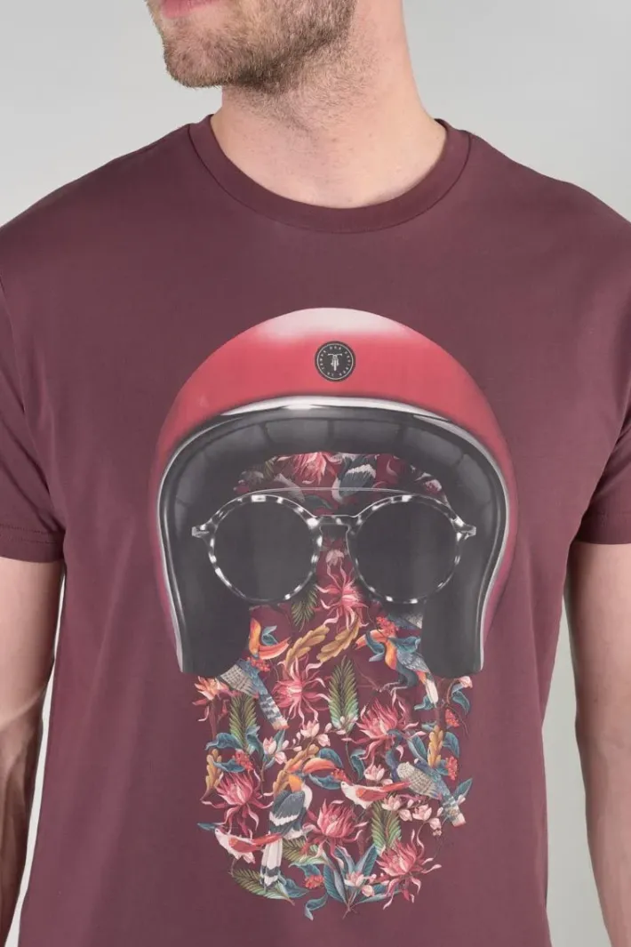Le Temps des Cerises T-Shirt Gregor Lie De Vin Imprime Wine Sale
