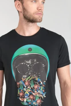Le Temps des Cerises T-Shirt Gregor Noir Imprime Black Online