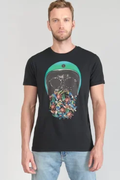 Le Temps des Cerises T-Shirt Gregor Noir Imprime Black Online