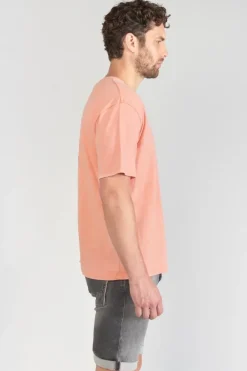 Le Temps des Cerises T-Shirt Holo Corail Imprime Canyon Cheap