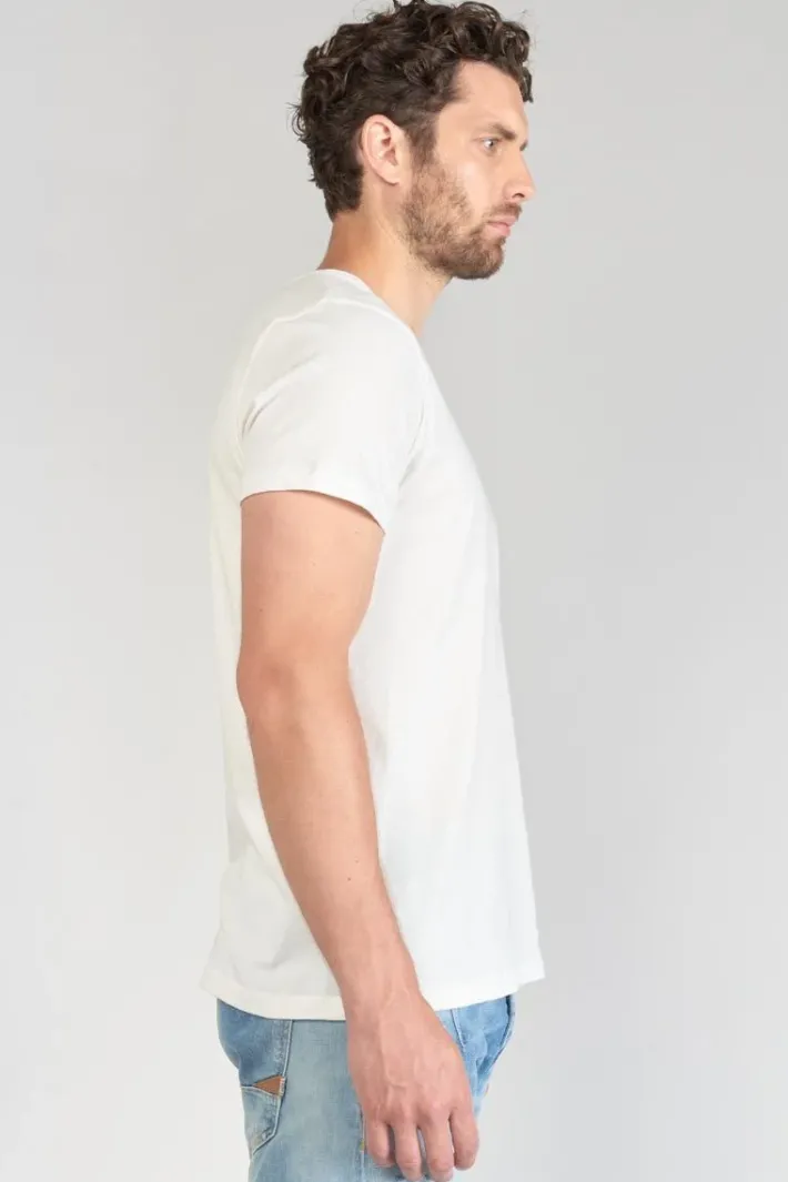 Le Temps des Cerises T-Shirt Ian Blanc Imprime Cream Clearance