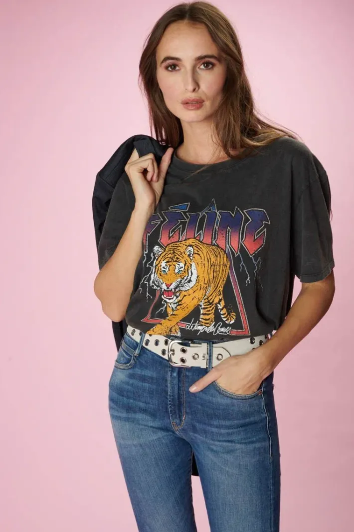 Le Temps des Cerises T-Shirt Maryland Gris Delave Cheap