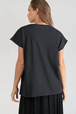 Le Temps des Cerises T-Shirt Miya Noir Imprime Black Best Sale