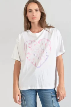 Le Temps des Cerises T-Shirt Moona Blanc Imprime Ice Cream Cheap
