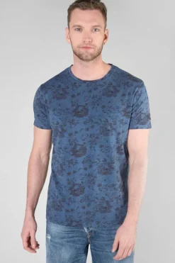 Le Temps des Cerises T-Shirt Pagan Bleu A Motif Wing Best Sale