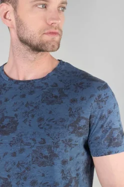 Le Temps des Cerises T-Shirt Pagan Bleu A Motif Wing Best Sale