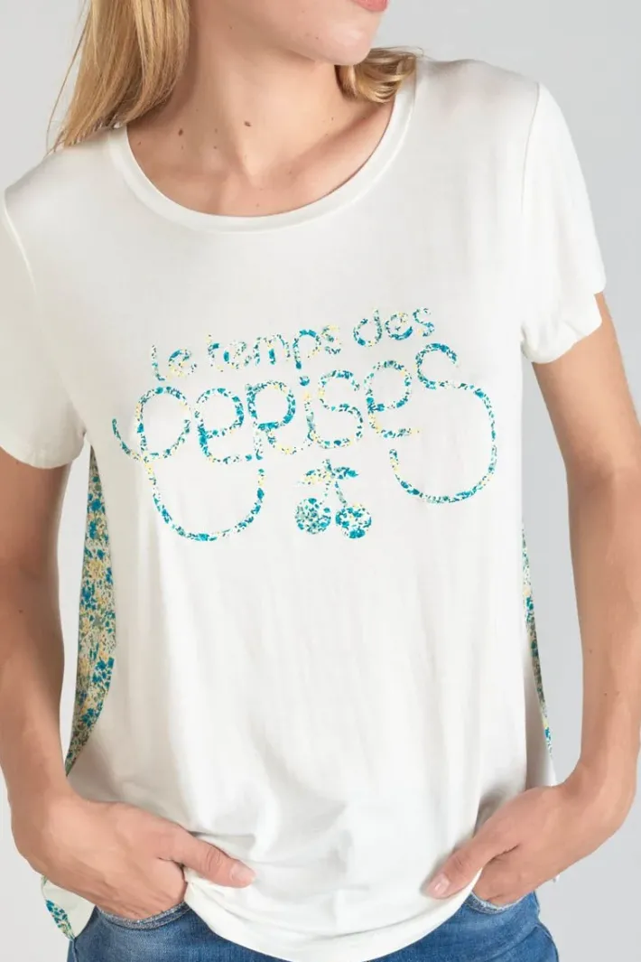 Le Temps des Cerises T-Shirt Romi Bi-Matiere Imprime Vert Ice Cream Best