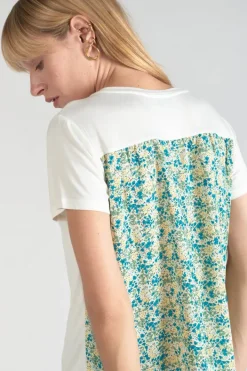 Le Temps des Cerises T-Shirt Romi Bi-Matiere Imprime Vert Ice Cream Best