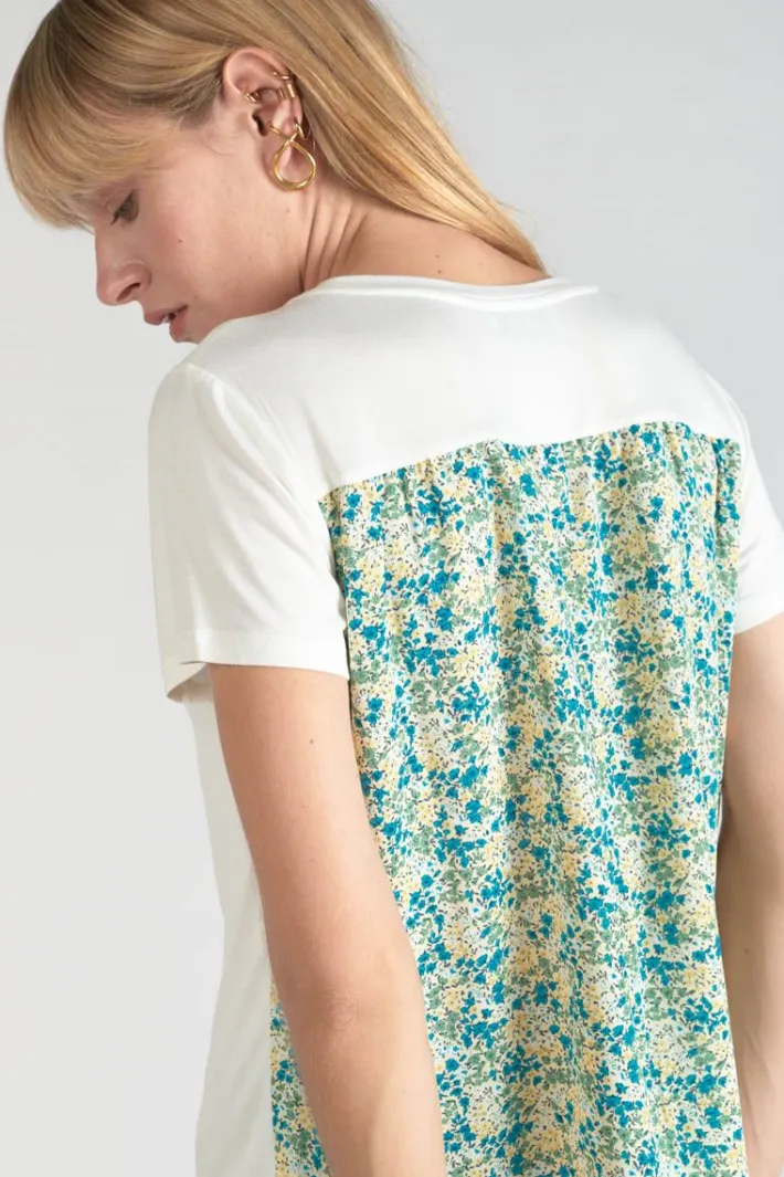 Le Temps des Cerises T-Shirt Romi Bi-Matiere Imprime Vert Ice Cream Best