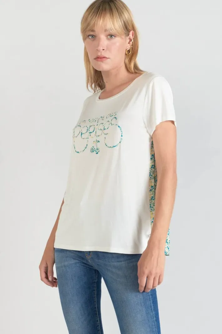Le Temps des Cerises T-Shirt Romi Bi-Matiere Imprime Vert Ice Cream Best