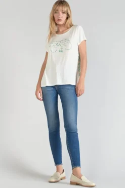 Le Temps des Cerises T-Shirt Romi Bi-Matiere Imprime Vert Ice Cream Best