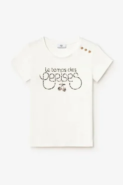 Le Temps des Cerises T-Shirt Savana Blanc Imprime Ice Cream Online