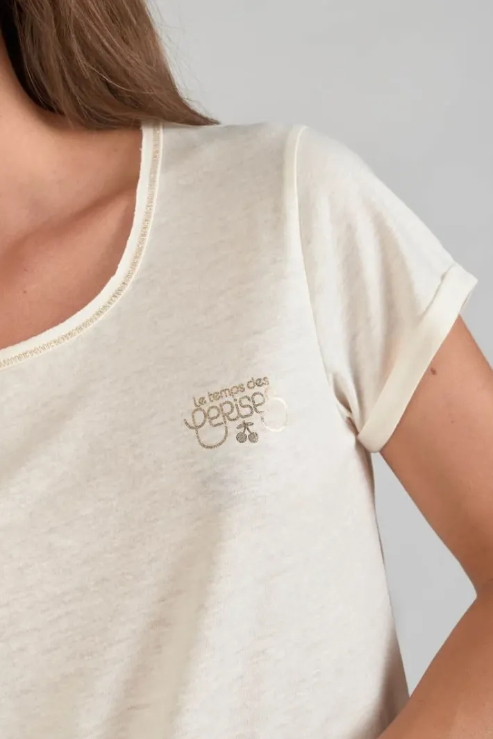Le Temps des Cerises T-Shirt Smalltrame Creme Ice Cream Best Sale