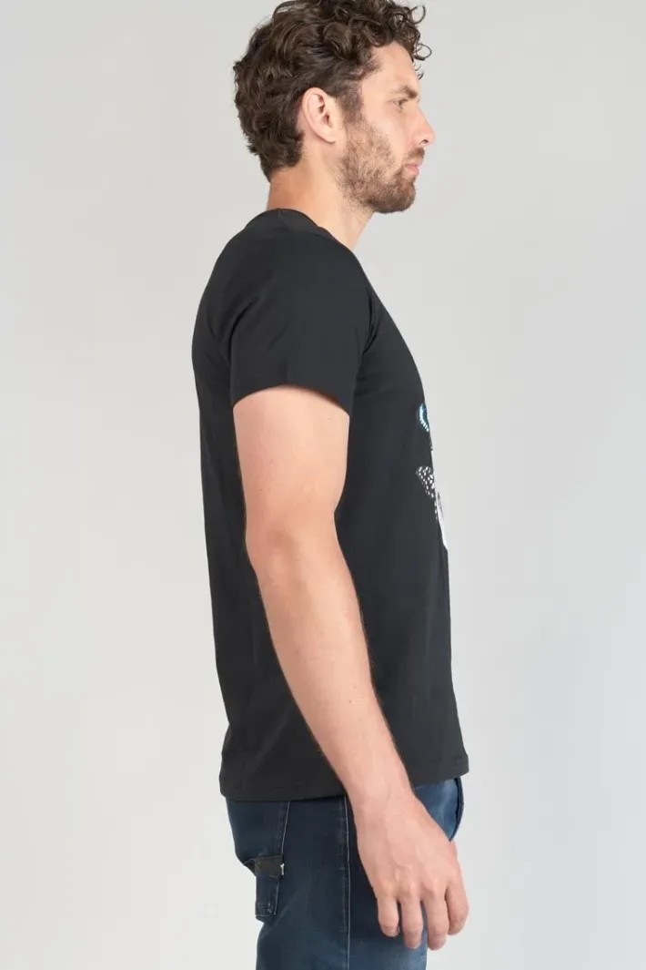 Le Temps des Cerises T-Shirt Usma Noir Imprime Black Best