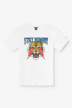 Le Temps des Cerises T-Shirt Yair Blanc Imprime White Sale