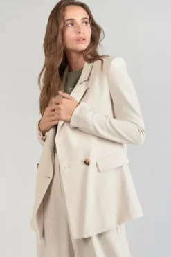 Le Temps des Cerises Veste Blazer Bek Sable Sand Discount